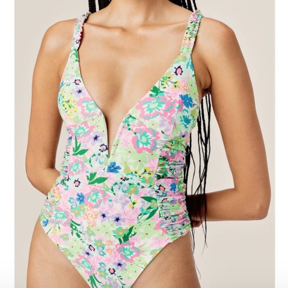 For Love & Lemons Eden One Piece - Lime S NWT